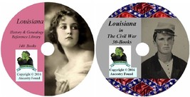 170 old books - LOUISIANA  - History Genealogy Civil War Collection - DVD CD LA - £6.16 GBP