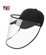 Detachable Protective Cap Shield Anti Spitting Saliva Cover Face Basebal... - £8.66 GBP