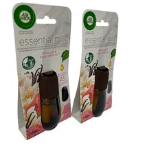 Air Wick Essential Mist Fragrance Refill Vanilla And Pink Papaya Lot of 2 New - £10.56 GBP