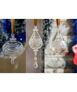 christmas ornaments glass set of 3. handmade ... - $79.99