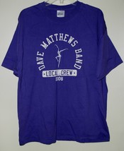 Dave Matthews Band Concert Tour T Shirt Vintage 2008 Local Crew Size X-L... - £86.52 GBP