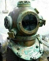 Rare Antique Marine Diving Helmet Mark V Vintage US Navy Sea Deep Scuba Helmet - £179.52 GBP