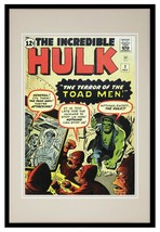 Incredible Hulk #2 Toad Men Marvel Framed 12x18 Official Repro Cover Dis... - £39.10 GBP