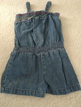 Cherokee BABY GIRL DRESS SIZE 18 MONTHS DENIM   EMBROIDERY - $9.49