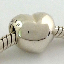 Authentic Chamilia Mi Amore Heart Sterling Silver Bead Charm Ga-135, New - $18.99