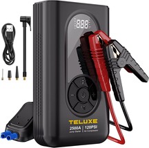 Jump Starter with Air Compressor, 2500A 120PSI Car Battery Jump Starter with Dig - £118.52 GBP