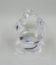 Steuben Lead Crystal Penguin Paperweight Figurine Sculpture Signed - £55.94 GBP