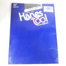 Control Top Hanes Too! Pantyhose Sandal Foot 137 Style Size E-F Barely Black - £14.24 GBP