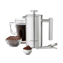 Andrew James 3 Cup 350ml Double Walled Stainless Steel Cafetiere Gift Se... - $65.00