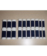 20 Clairol Aqua Curl Hot Rollers Curlers Blue Velvet for Model K-40 Only - $14.69