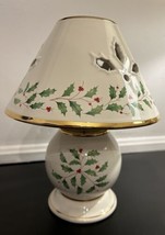 Lenox Holidays Christmas Tea Light Lamp Excellent Condition - $45.42