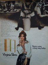 Vintage Virginia Slims Suffragette Print Magazine Advertisement 1971 - £2.35 GBP