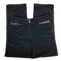 Dressbarn Women Pants Size 8 Black Corduroy Stretch Pants Norm Core - £14.52 GBP