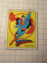 Vintage 1982 Cartoon Refrigerator Magnet: DC Comics Superman in Action - $4.50