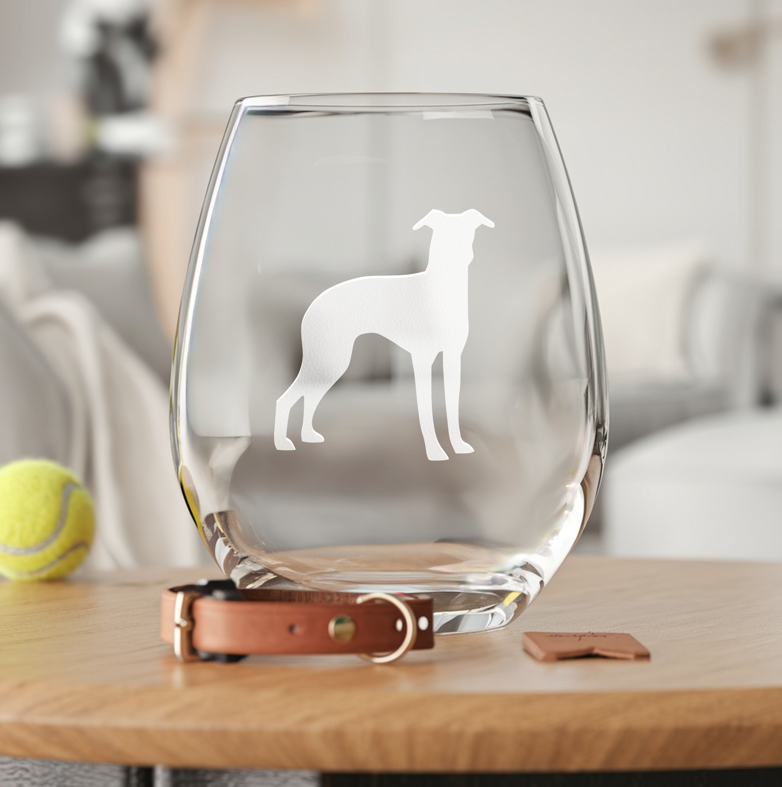 Standing Greyhound Etched Glasses - Wine, Champagne, Pint Glasses, Shot ... - £18.62 GBP+