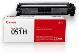 Black, High Capacity Canon Genuine Toner Cartridge 051 (2169C001), 1-Pac... - £114.64 GBP