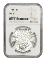 1882-S $1 Ngc MS67 - £841.05 GBP
