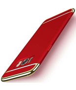 Red &amp; Gold Hard Case for Samsung Galaxy S8 - Shockproof Rugged Armor USA... - $3.00