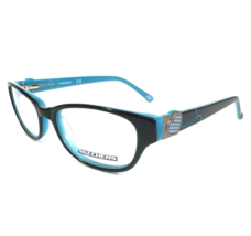 Skechers Kids Eyeglasses Frames SE1524 BLKBL Black Blue Cat Eye Hearts 47-16-130 - £33.00 GBP