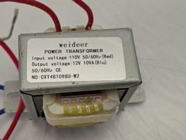 FOR PARTS - Weideer AC 110V 50/60HZ CE Output AC 12V 10VA Power Transformer - $304.29 MXN