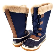 JBU Duck Boots Woman&#39;s 10 Faux Fur Tall Waterproof Weather Ready Outdoor Hiking - £48.73 GBP