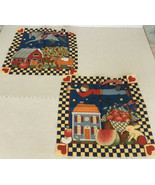 Country farmhouse pattern sewing fabric panels quilt pillow craft supplies - $19.75