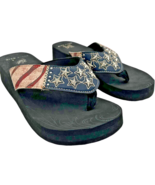 South Main Women&#39;s 10/11 American Flag with Studded Silver Stars Wedge S... - €18,87 EUR