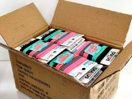 Box of 48 - SCUNCI Elastics Neon Color 18 Hair Ties Band Ponytail Wholes... - $32.67