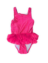 Cat &amp; Jack Pink Swim Suit Girls 3T Ruffle - £7.99 GBP