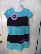 HARTSTRINGS Striped  Embroidered flower applique Dress Size 10 Girl&#39;s NW... - $16.06