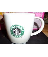 Starbucks Coffee Mug White Bone China Mermaid Logo 12 Oz Cup 2008 Original - $23.59 CAD