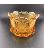 VINTAGE Fostoria  Amber Glass Coin Candy Dish 1887 Liberty Eagle Torch 3... - $18.69