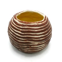 Artisan Ceramic Vase, Handmade Textured Mid Century Modern Decorative Pot - £67.25 GBP