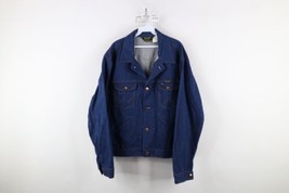 Vintage 70s Wrangler Mens 52 14 Oz No Fault Denim Jean Trucker Jacket Bl... - $138.55