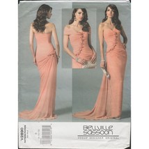 Vogue 2890 Bellville Sassoon Strapless Mermaid Goddess Gown Pattern Sz 8... - $24.49