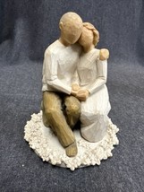 Willow Tree Anniversary Cake Topper Love Ever Endures No Box  - $14.85