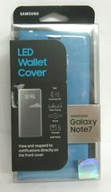 Genuine Samsung Galaxy Note 7 - Led Wallet Cover Case Blue (EF-NN930PLEGUS) - £6.16 GBP