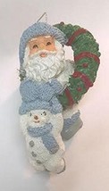 Snow Buddies with Santa Wreath Ornament - $17.33