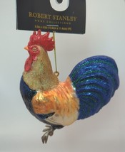 Robert Stanley Blown Glass Rooster Ornament NWT - $19.99