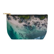 Aerial View of a Beach Makeup Bag - $26.00