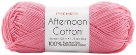 Premier Yarns Afternoon Cotton Yarn-Rosebud - £16.59 GBP