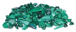 1 lb Malachite tumbled chips 5-8mm - $146.49