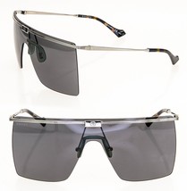 GUCCI AUTHENTIC Unisex Oversized Mask 1096 Silver Gray Metal Sunglass GG... - £393.30 GBP