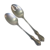 Reed &amp; Barton Camelot Stainless 8 3/8&quot; Serving Tablespoon Pierced Spoons... - £14.98 GBP