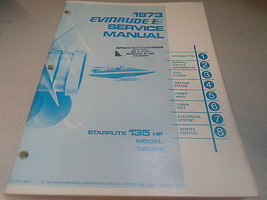 1973 Evinrude Servizio Negozio Riparazione Manuale 135 HP Starlite 135393 OEM - £47.91 GBP