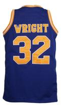 Monica Wright Custom Crenshaw Love And Basketball Jersey New Sewn Blue Any Size image 2