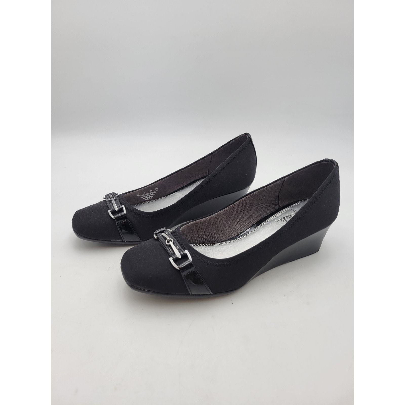 Life Stride Gazette Women's Black Wedge Heels Size 8M Item image 3