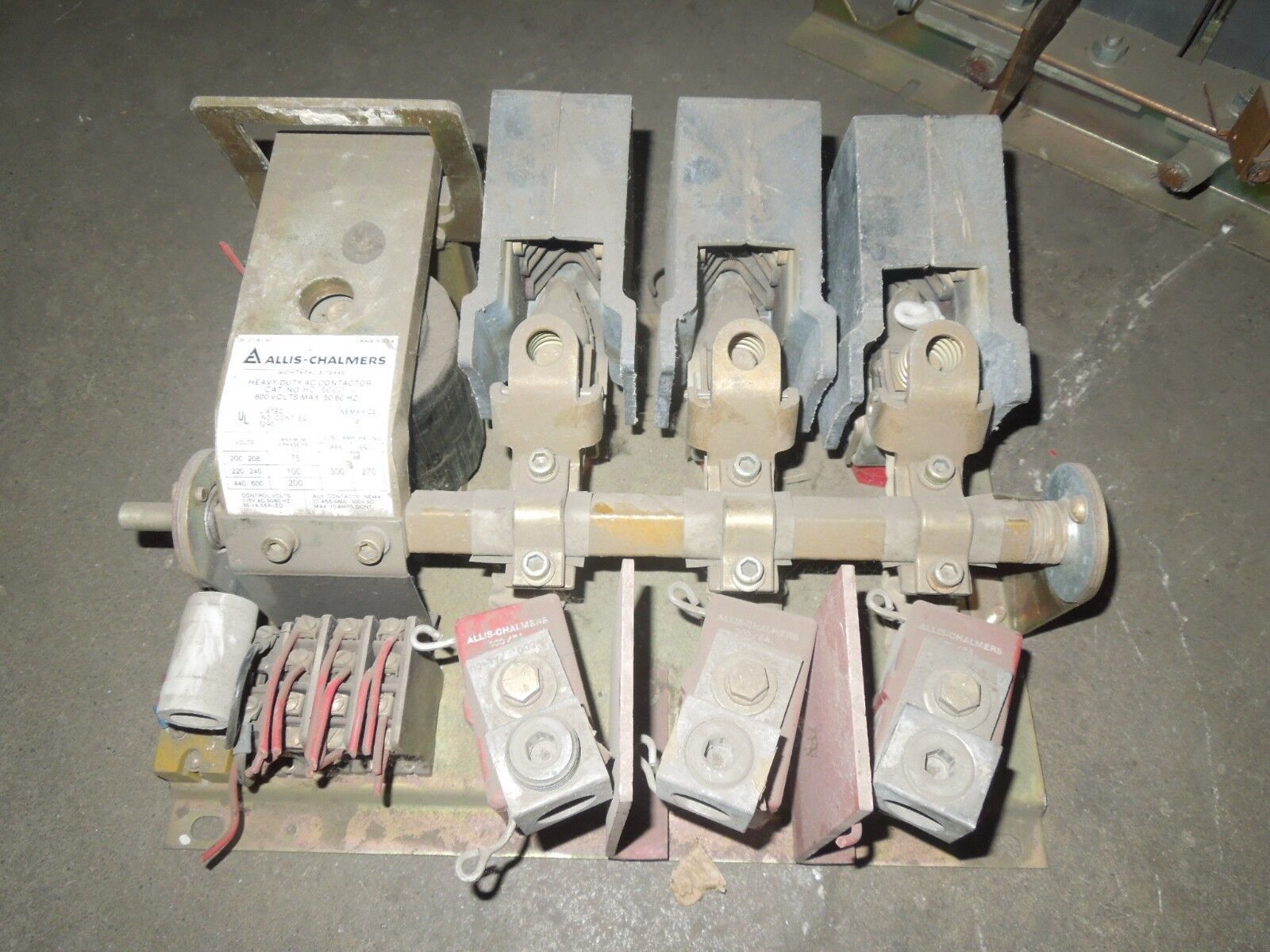 Allis Chalmers HC-5CCO-J NEMA Size 5 AC Contactor 75/100/200HP 208/240/6... - $1,800.00