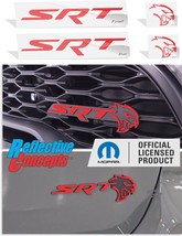 2021-2025 Durango SRT Hellcat Grille and Liftgate Emblem Overlay Decal S... - $19.99