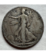 1936-S Walking Liberty Half Dollar nice US coin - £14.66 GBP